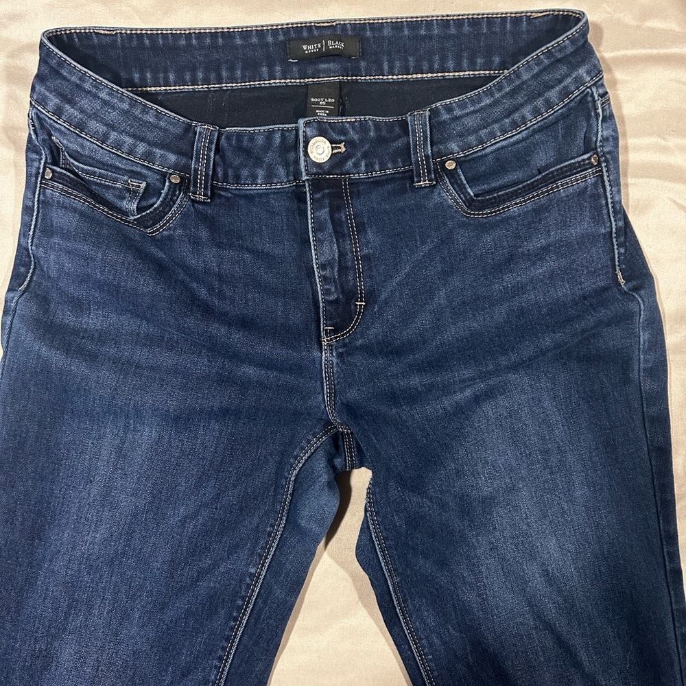 White House Black Market Dark Blue Boot Cut Jeans